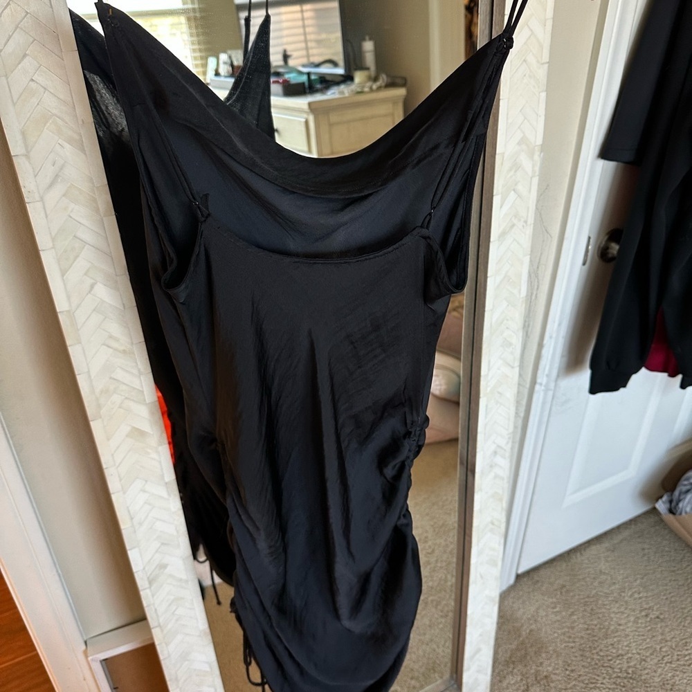 Free People Made You Look Black Slip Dress - Picture 4 of 6